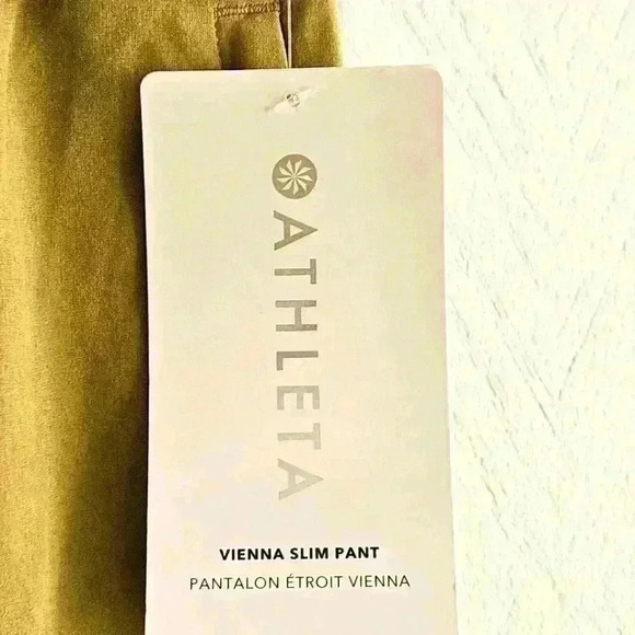 Athleta Brooklyn Heights Vienna Slim Pants Tapestry Gold Size 22 NWT - Picture 12 of 16